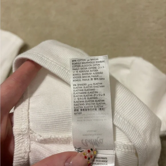 Adika White Cropped Long Sleeve - Picture 4 of 4